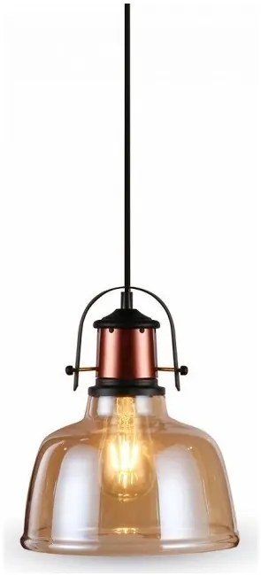 Κρεμαστό Φωτιστικό Vintage  V-TAC Amber Γυαλί και ντουί Ε27 3726