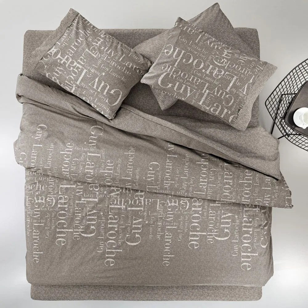 Σεντόνια Brand (Σετ 4τμχ) Cashmere Guy Laroche Υπέρδιπλo 240x265cm 100% Cotton Flannel