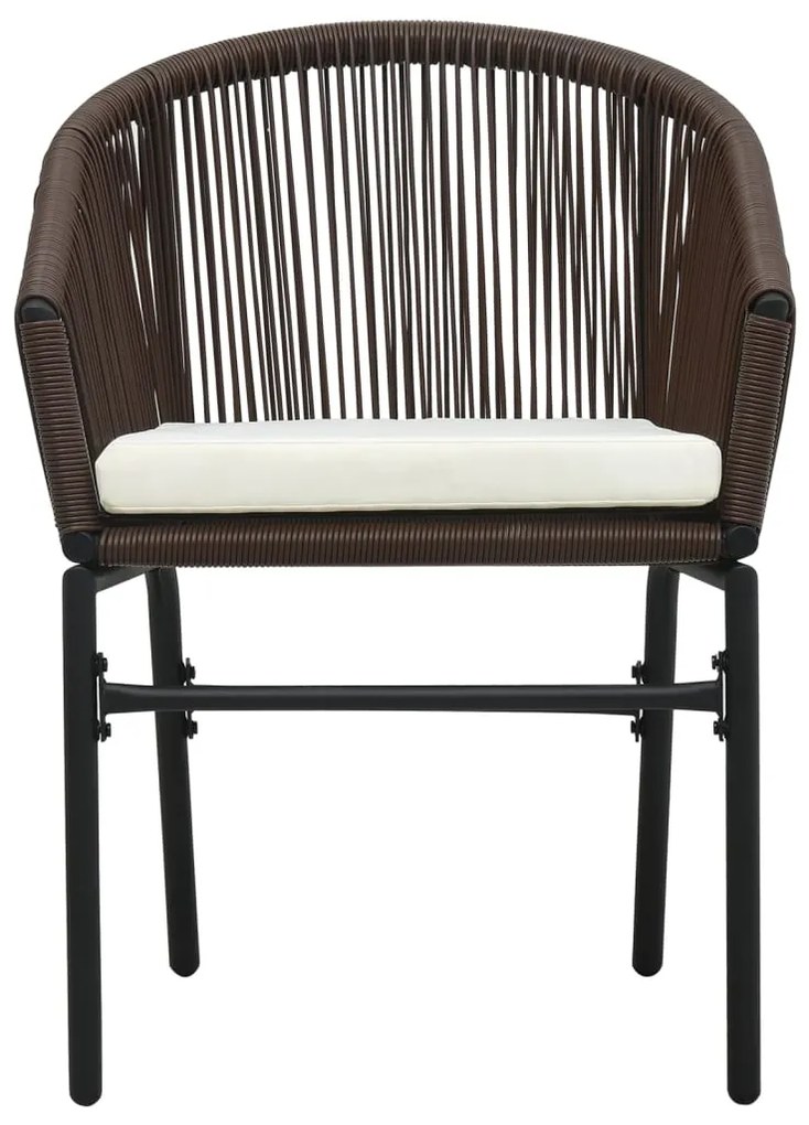 vidaXL Σετ Τραπεζαρίας Κήπου 5 Τεμαχίων Καφέ