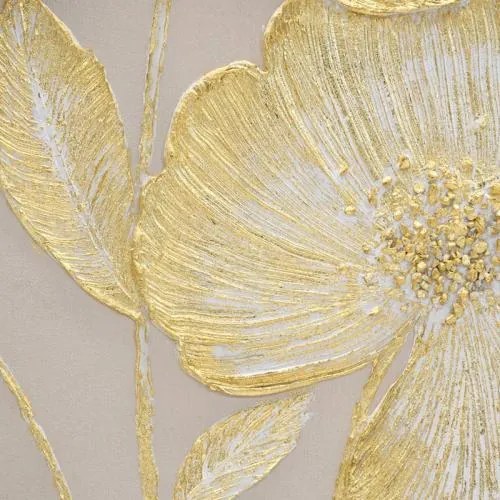 ΠΙΝΑΚΑΣ ΣΕ ΚΑΜΒΑ Fylliana ΛΕΥΚΟ-ΧΡΥΣΟ 80x120xεκ 374-126-878