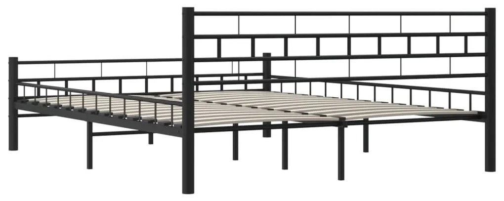 vidaXL Πλαίσιο Κρεβατιού Μαύρο 160 x 200 εκ. Ατσάλινο