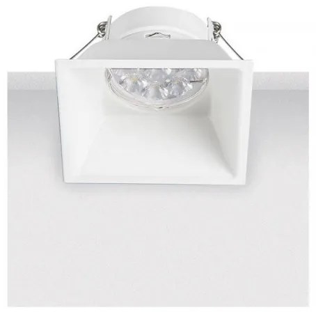 Χωνευτό Φωτιστικό Οροφής 8,8cm GU10 50W IP20 Zambelis-S010-Λευκό S010