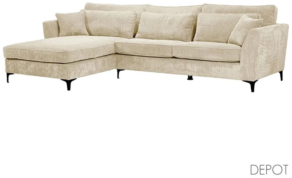 Καναπές Forever Αριστερή Γωνία 71-0158 316x185x92cm Beige