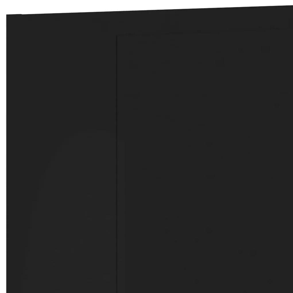 Έπιπλο Τηλεόρασης Τοίχου Μαύρο 40,5x30x60 εκ. Μοριοσανίδα - Μαύρο