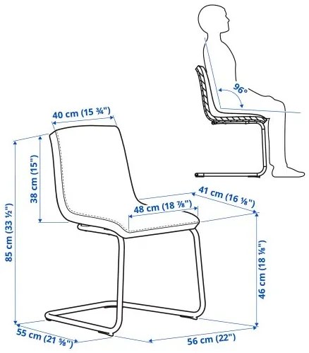 EKEDALEN/LUSTEBO τραπέζι και 6 καρέκλες, 180/240 cm 395.235.07