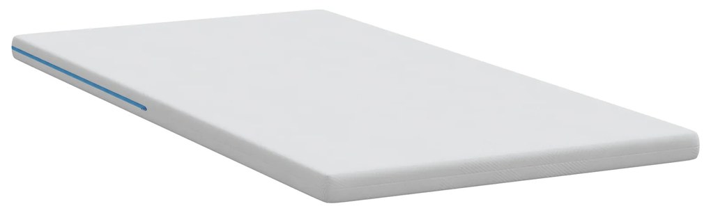 vidaXL Στρώματα Λευκό 90 x 190 cm 100% ύφασμα πολυεστέρα με τζακάρ
