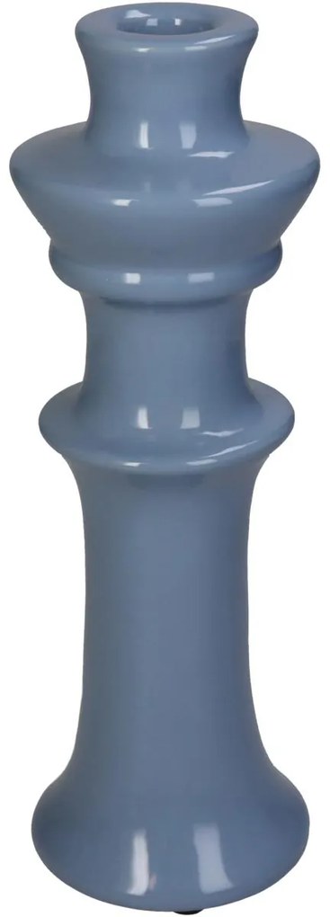 Κηροπήγιο ArteLibre Μπλε Κεραμικό 8x8x24cm - ART-05155206