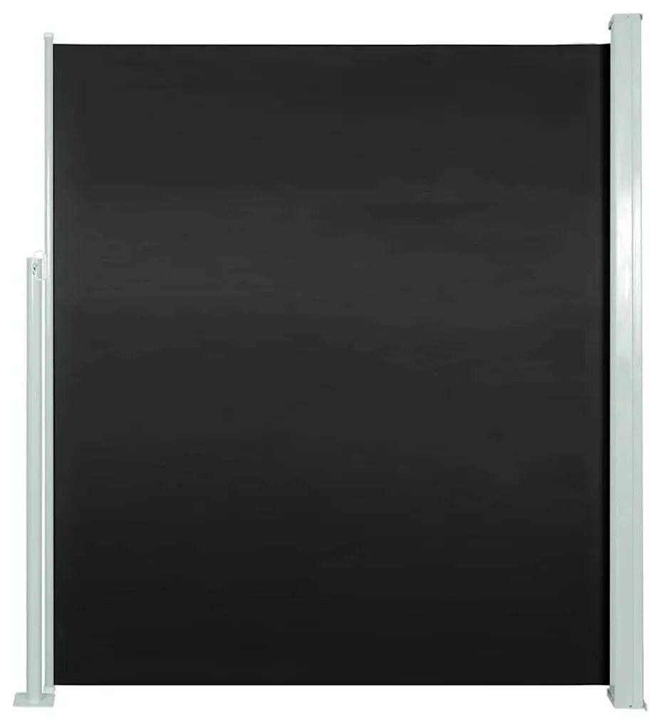 vidaXL Σκίαστρο Πλαϊνό Συρόμενο Μαύρο 140 x 300 εκ.