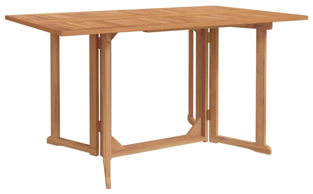 vidaXL Σέτ φαγητού για κήπο 7 pcs Καφέ 150 x 90 x 75 cm