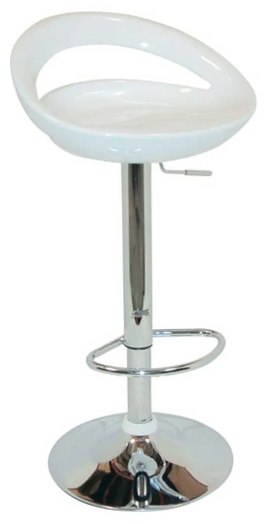 Σκαμπό Μπαρ Bar/18 White 43-2332  45X46.5X60/81cm Metal, Polypropylene
