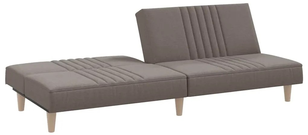 vidaXL Καναπές Κρεβάτι Taupe Υφασμάτινος