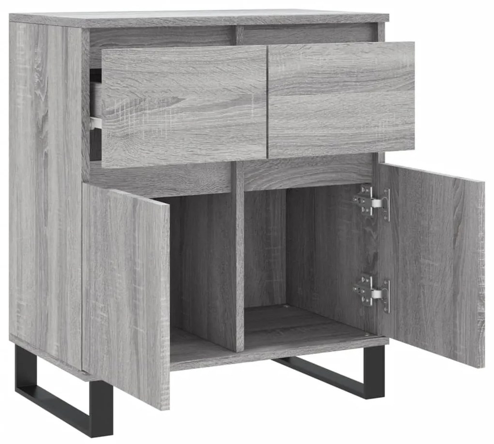 vidaXL Ντουλάπι Γκρι Sonoma 60x35x70 εκ. από Επεξεργασμένο Ξύλο