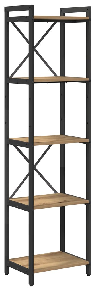 vidaXL Βιβλιοθήκη artisan δρυς 40 x 30 x 153 εκ Επεξεργασμένο ξύλο