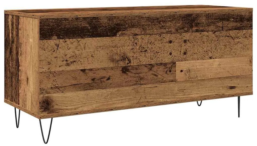vidaXL Ντουλάπι δίσκων βινυλίου με ράφι artisan δρυς 100 x 38 x 48 εκ.