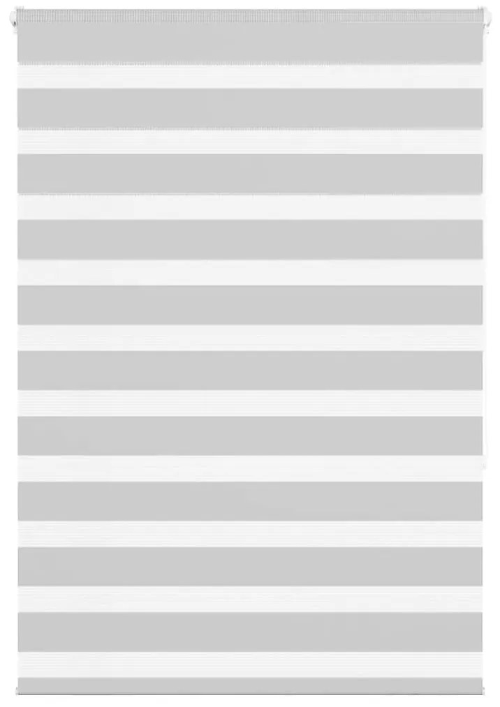 vidaXL Ζέβρα τυφλή Ανοιχτό Γκρι Πλάτος υφάσματος 90,9 εκ. Πολυεστέρας