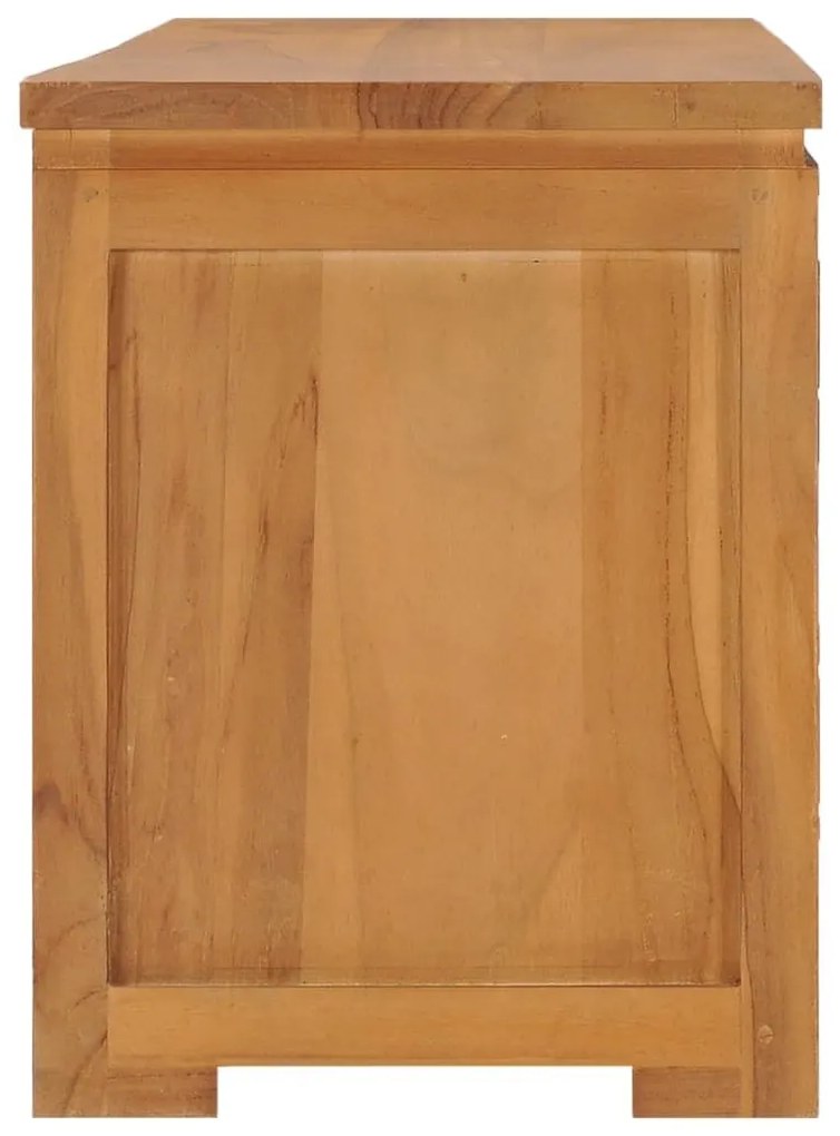 Έπιπλο Τηλεόρασης 110 x 30 x 40 εκ. από Μασίφ Ξύλο Teak - Καφέ