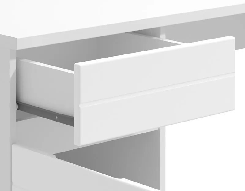 Γραφείο Elan Opaque Λευκό Γυαλιστερό 130x50x76 εκ. 130x50x76 εκ.