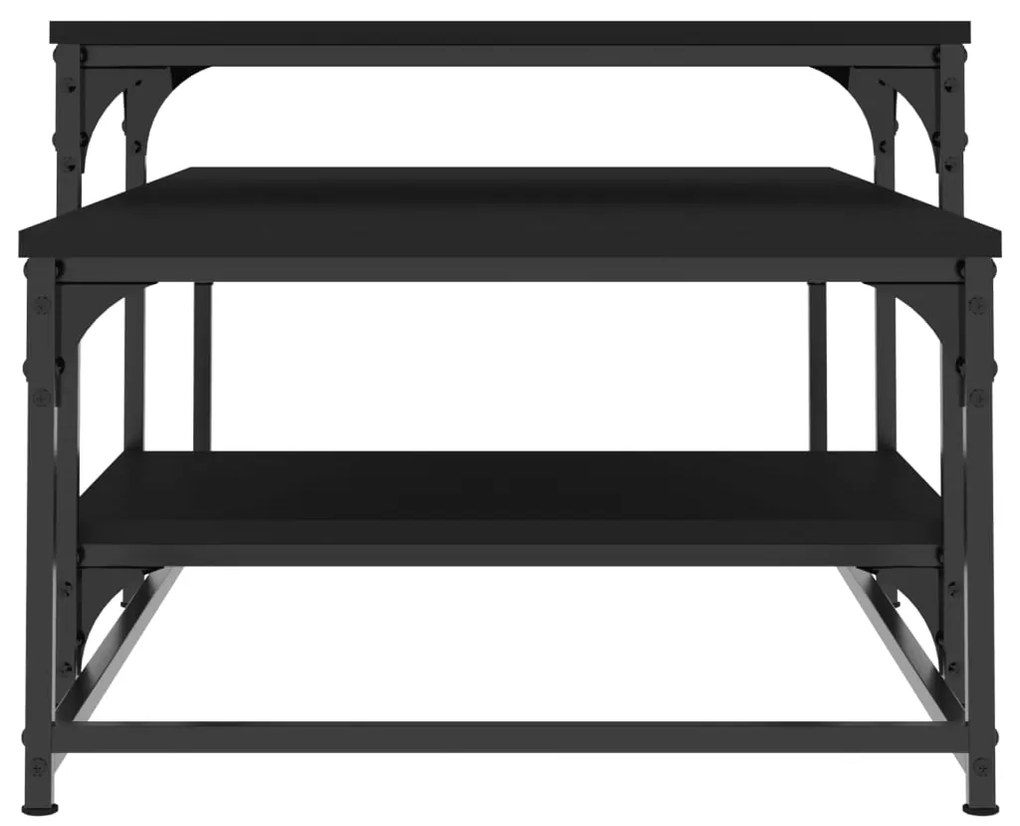 vidaXL Τραπεζάκι Σαλονιού Μαύρο 102 x 60 x 45 εκ. από Επεξεργ. Ξύλο