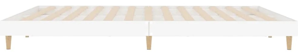 vidaXL Πλαίσιο Κρεβατιού Λευκό 140 x 200 εκ. Επεξεργ. Ξύλο