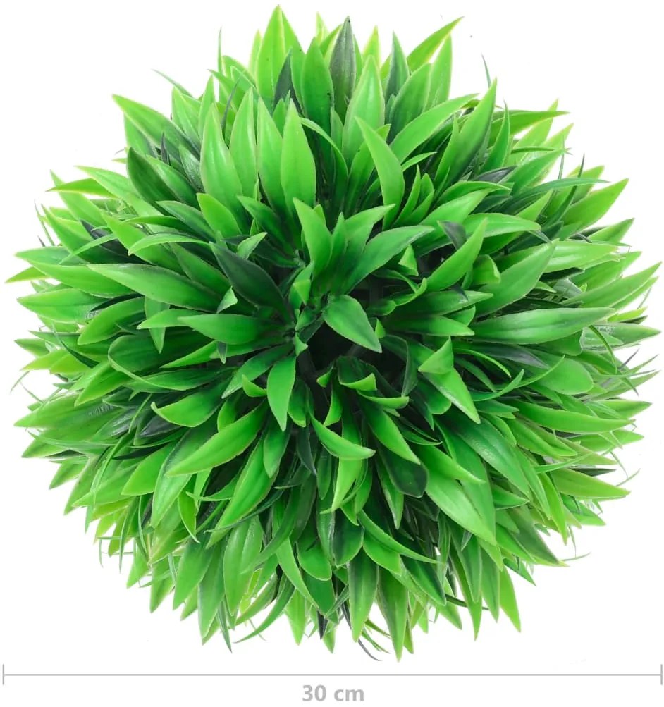 vidaXL Πυξάρι Τεχνητό Σχήμα Μπάλας 2 τεμ. 30 εκ.