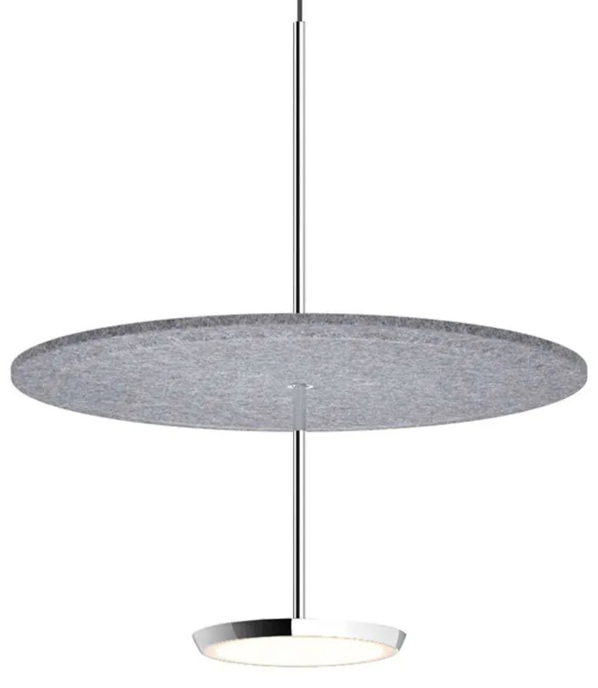 Φωτιστικό Οροφής Sky Sound 18 10570/10577 46x44,4cm Led 1250lm 18W Aluminium-Grey Pablo Designs