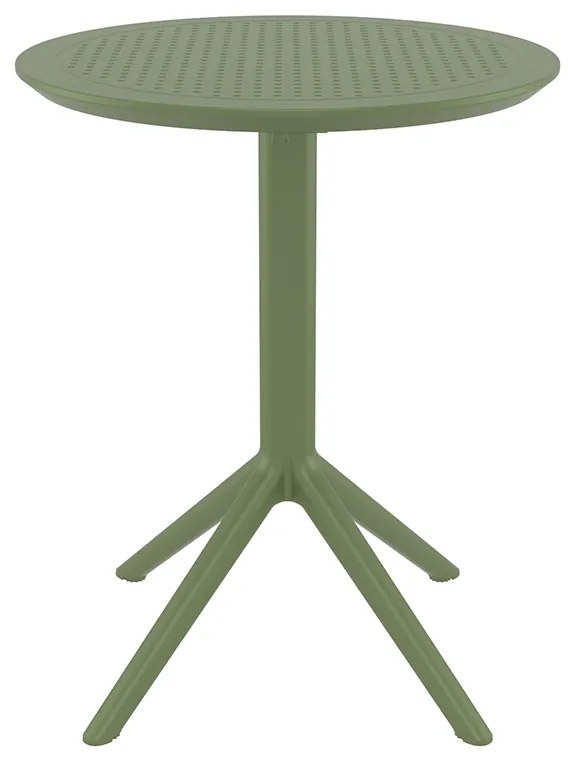 SIESTA SKY OLIVE GREEN Φ60X74εκ. ΤΡΑΠΕΖΙ ΠΤΥΣ/ΝΟ ΠΟΛ/ΝΙΟΥ Φ60Χ74εκ.20.0730