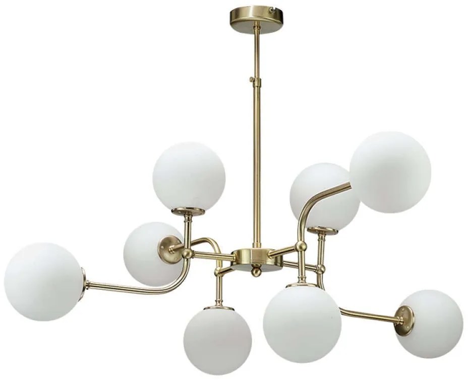 Φωτιστικό Οροφής 6169-8 90x85 8xG9 Gold Inlight Μέταλλο,Γυαλί