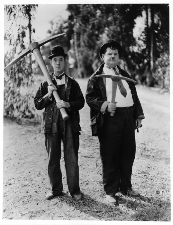 Φωτογραφία Stan Laurel And Oliver Hardy In 'The Hoose-Gow', Archive Photos