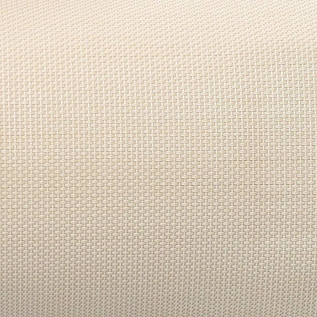 vidaXL Προσκέφαλο Σεζλόνγκ Κρεμ 40 x 7,5 x 15 εκ. από Textilene