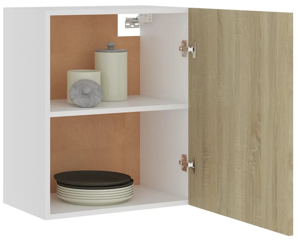 vidaXL Κρεμαστά Ντουλάπια 2 τεμ. "Lyon" Ξύλο Sonoma Δρυς 50x31x60 εκ. από Τεχνητό Ξύλο