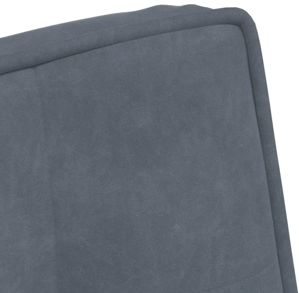 Καρέκλα χαλάρωσης Σκούρο Γκρι 64x74x84 cm Βελούδο - Γκρι