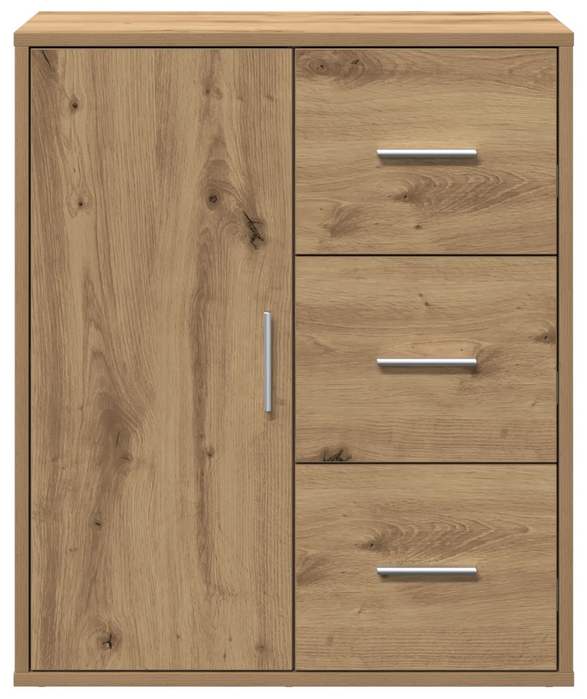 vidaXL Πλαϊνό γραφείο artisan δρυς 60 x 31 x 70 εκ Επεξεργασμένο ξύλο