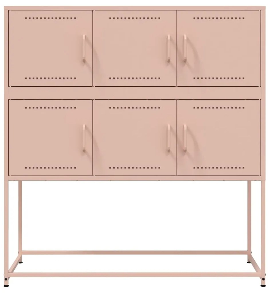 Ντουλάπι Ροζ 100,5x39x107 εκ. Ατσάλινο 846597