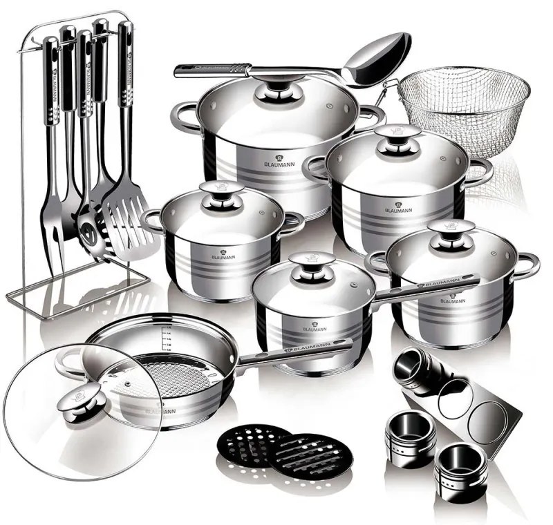 BLAUMANN GOURMET LINE BL-3134 Σετ Κατσαρόλες 27 Τεμαχίων