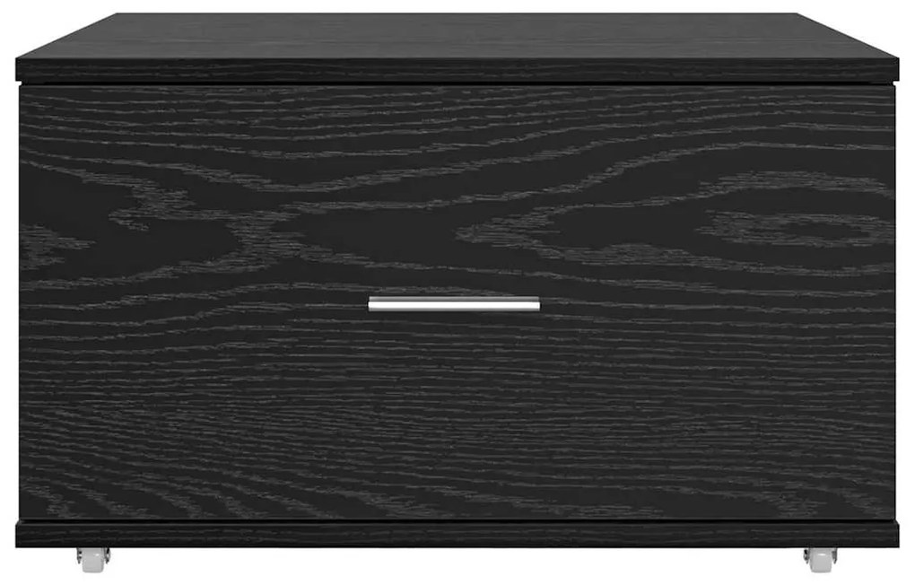 vidaXL Ντουλάπι με Συρτάρια Μαύρο 55 x 45 x 33.5 εκ Επεξεργασμένο ξύλο