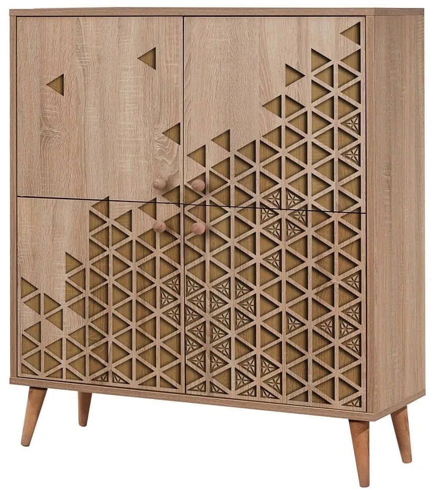 Παπουτσοθήκη - Ντουλάπι Multilux 863SPH3943 95x36x111cm Oak Cipboard,Wood