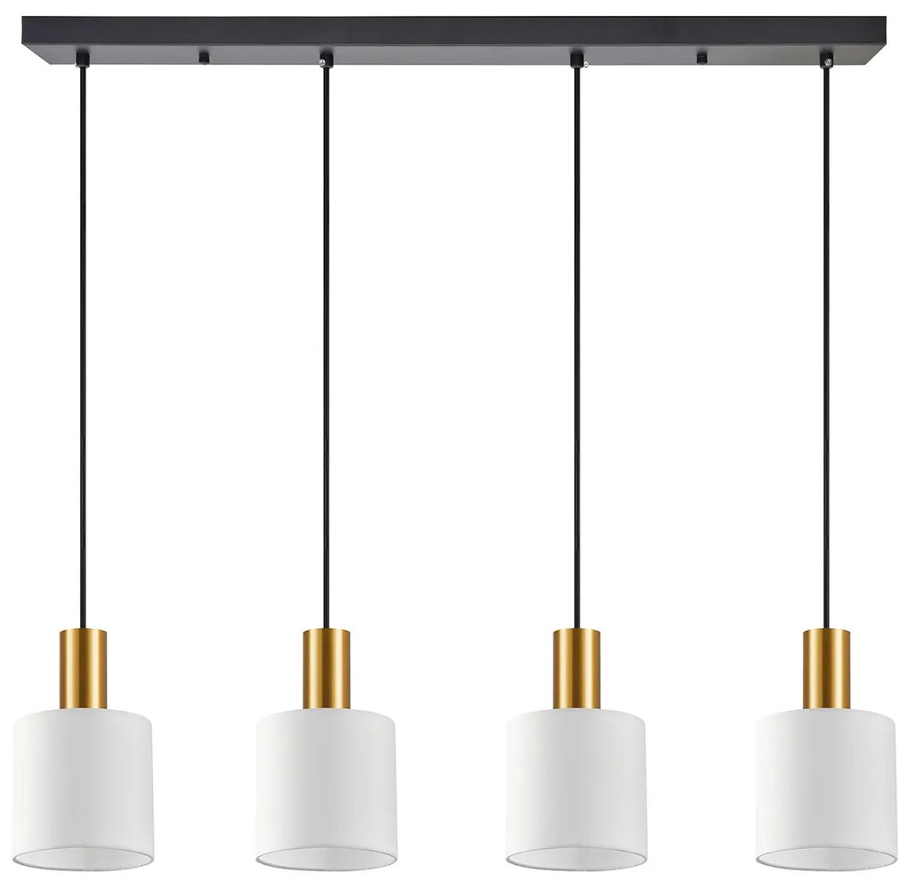 Φωτιστικό Οροφής Πολύφωτο Homelighting 77-8602 Gold/White