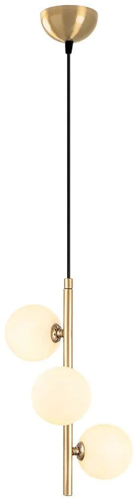 Φωτιστικό Οροφής Domino 942FLG1284 36x36x46cm 3xG9 10W Gold-White Opviq