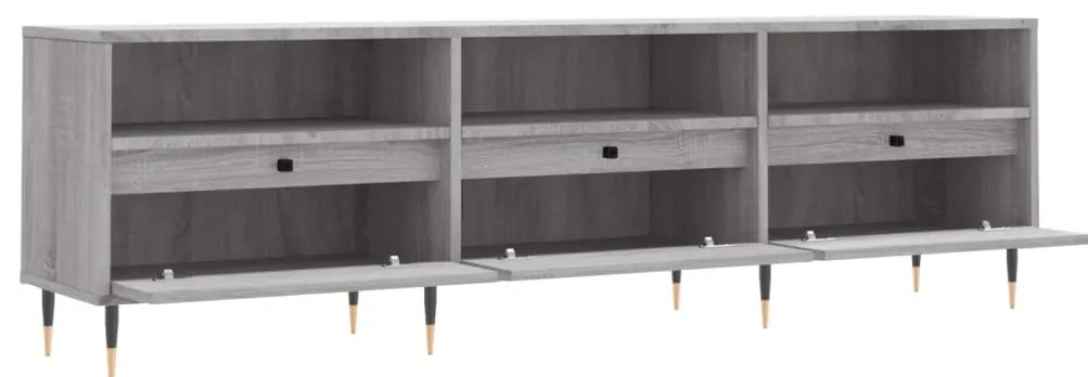 vidaXL Έπιπλο Τηλεόρασης Γκρι Sonoma 150x30x44,5 εκ. από Επεξεργ. Ξύλο