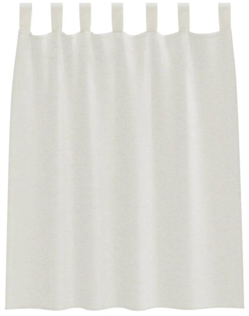 vidaXL Κουρτίνες με κουρτίνες 2 pcs Κρεμ 140x140εκ Πολυεστέρας