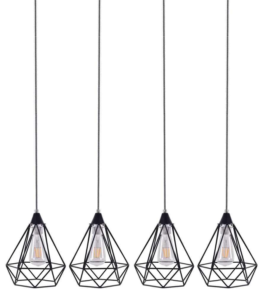 SE148-19-4 MILA PENDANT LAMP BLACK METAL+