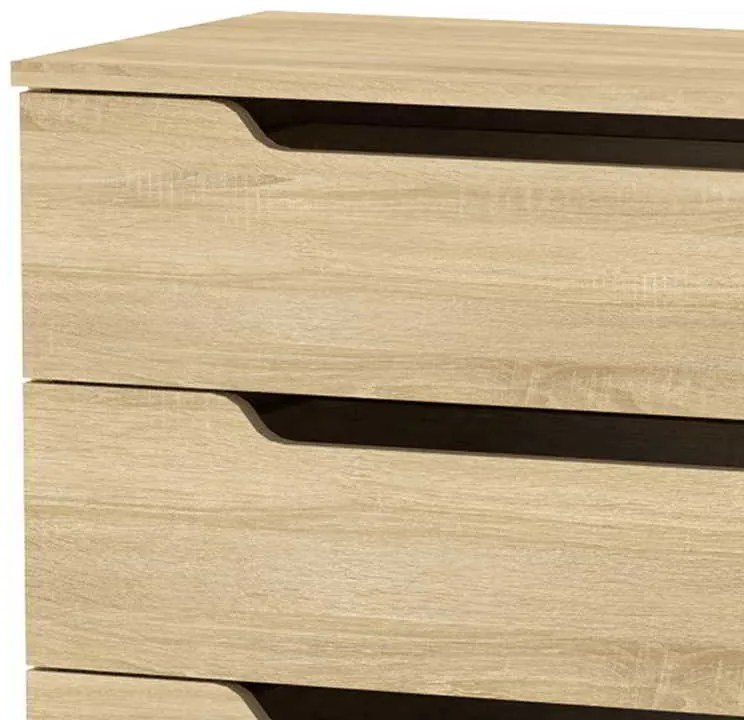 Συρταριέρα Azenor pakoworld 4ων συρταριών sonoma 72x38x83εκ