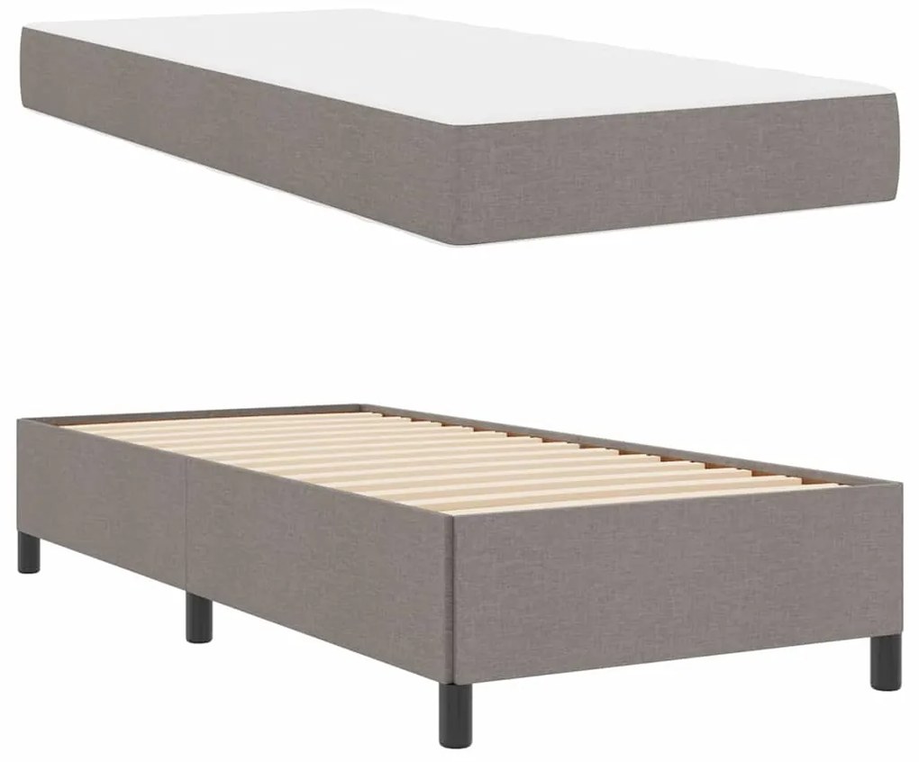 vidaXL Κρεβάτι με ελατήρια Ταουπέ 90 x 190 cm