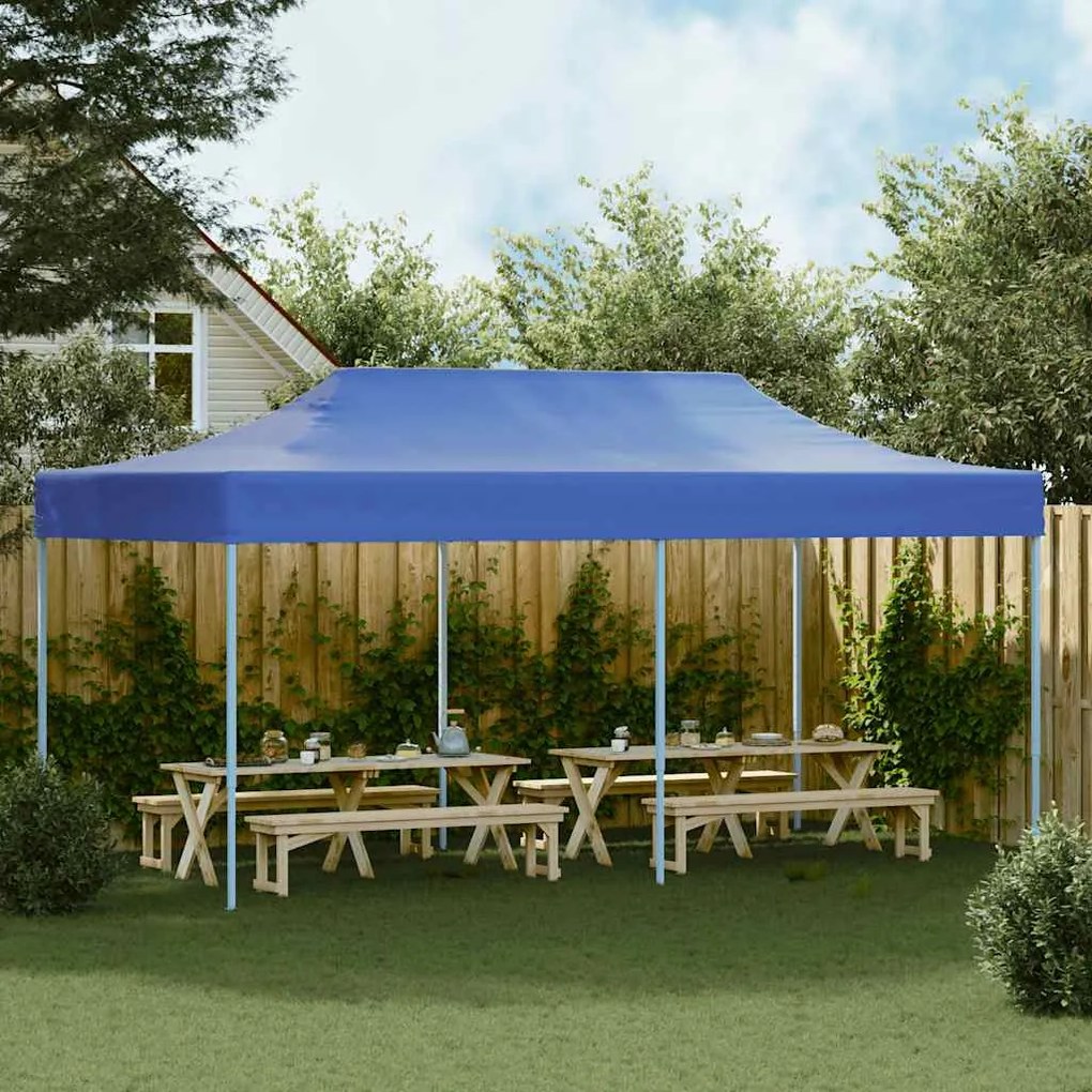 vidaXL Τέντα Εκδηλώσεων Πτυσσόμενη Pop-Up Μπλε 3 x 6 μ.