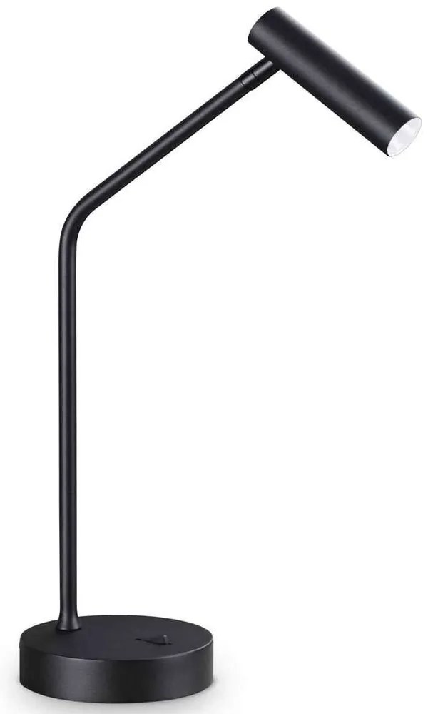 Φωτιστικό Επιτραπέζιο Easy 295534 12,7x26x46cm Led 250lm 3,5W 3000K Black Ideal Lux