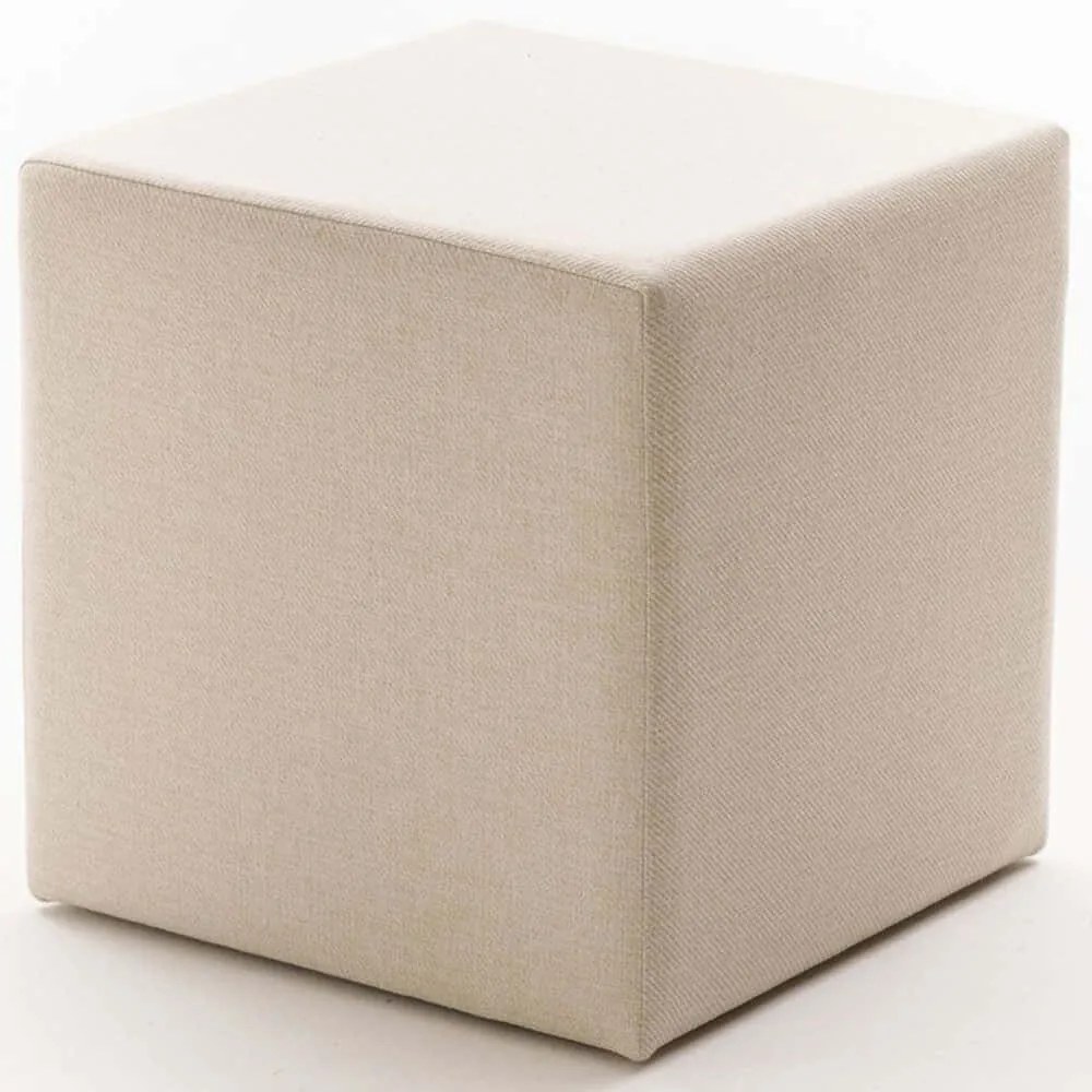 Σκαμπό Asos 825BLC5107 40x40x40cm Cream