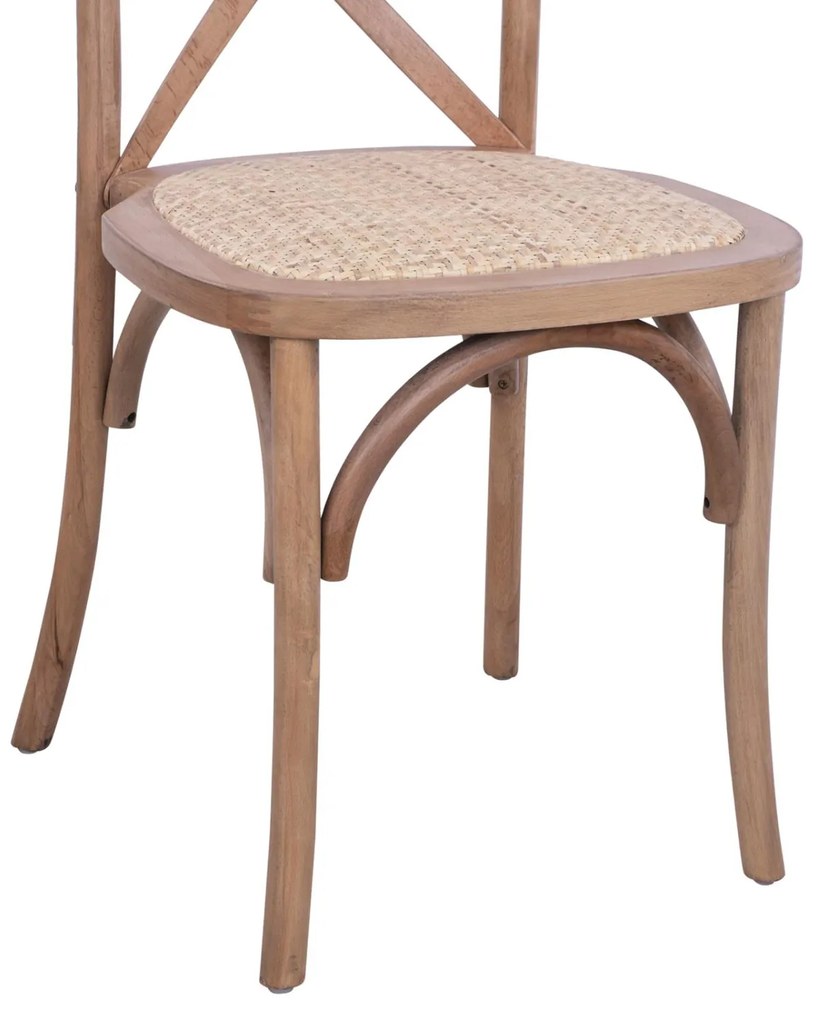 Καρέκλα OWEN Ξύλινη Στοιβαζόμενη Οξιά Dark Honey 45x55,5x90εκ. 45x55.5x90 εκ.