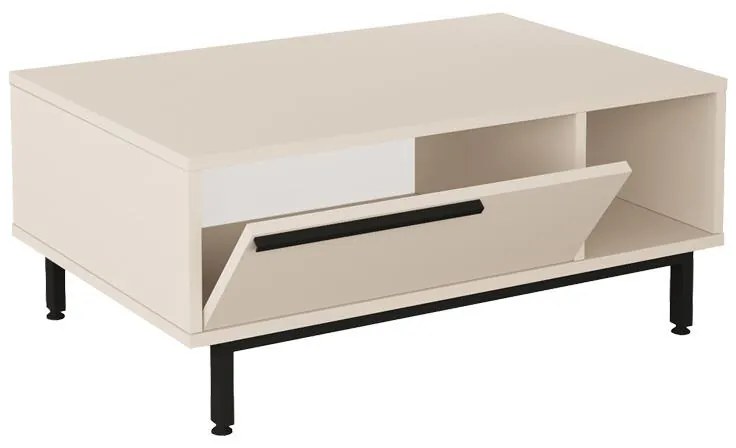 Τραπεζάκι Σαλονιού Frixton σε Cappuccino 90x60x37.5εκ. 90x60x37.5 εκ.