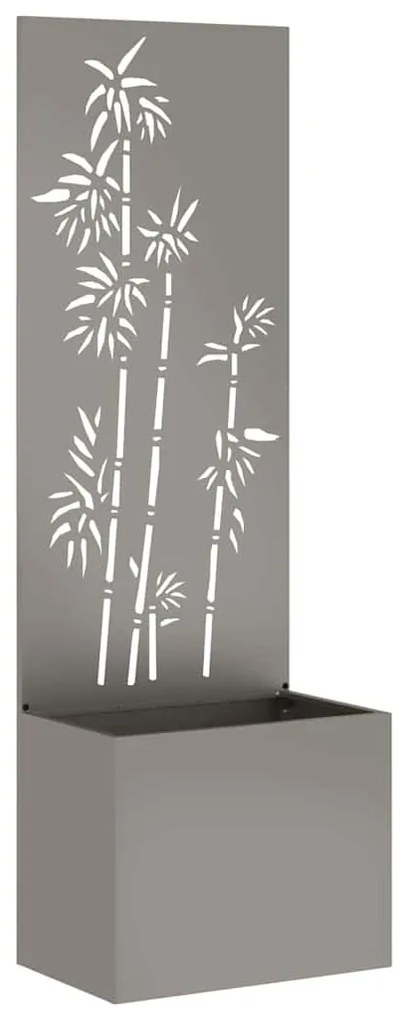 vidaXL Οθόνη Ιδιωτικότητας Κήπου Floral Σκ rusty 50 x 140 cm