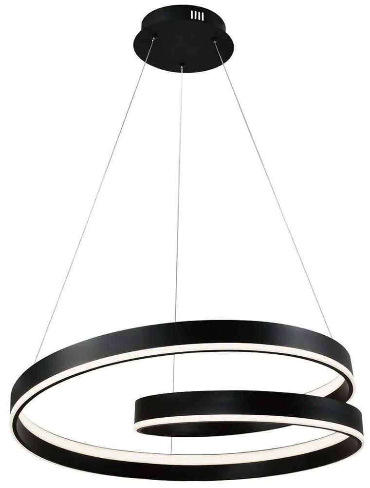 Φωτιστικό Οροφής Capri 4291300 Φ60x120cm Led 1726lm 59W 3000K Black Viokef